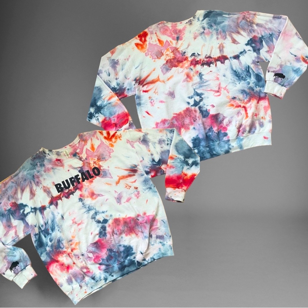 Buffalo ice dye sweatshirt